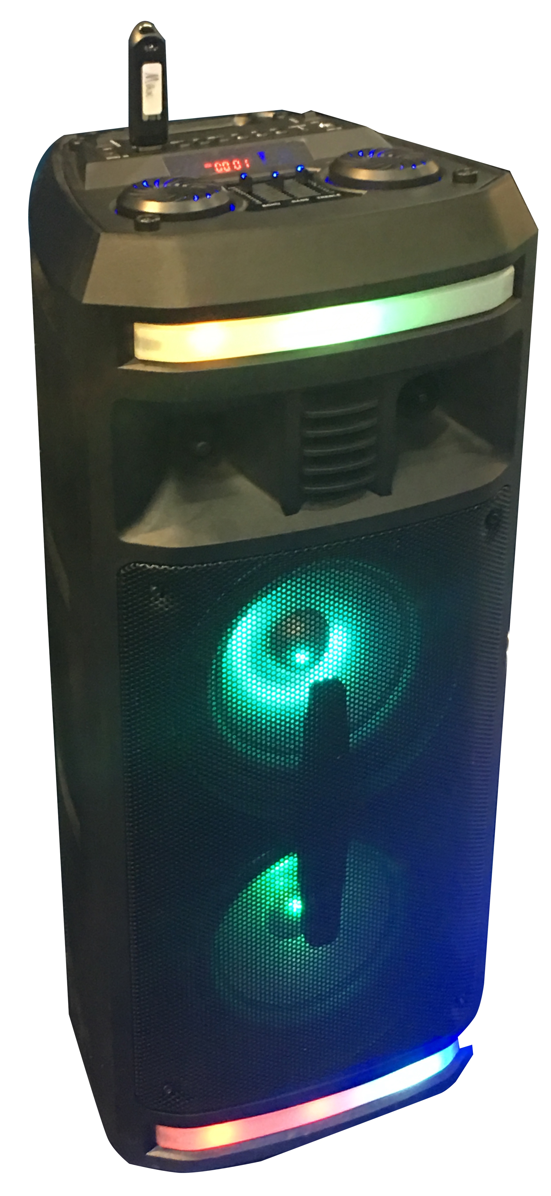 sylvania bluetooth speaker light up