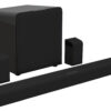 37" BLUETOOTH 5.1 SOUND BAR - 2.4 GHZ - WIRELESS SUB WOOFER - 2 SATELLITE SPEAKERS-USB RECORDING