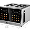TOUCHSCREEN 4 SLICE TOASTER -STAINLESS STEEL